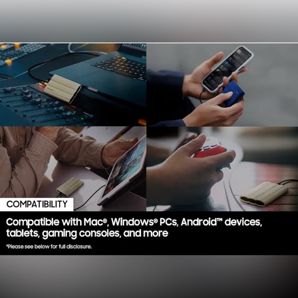 Samsung T7 Shield 1TB, USB 3.2, 2.5" External SSD - Blue (MU-PE1TOR) - Picture 6 of 9